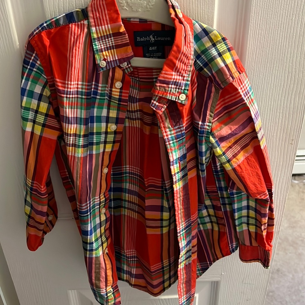 Ralph Lauren boys plaid shirt